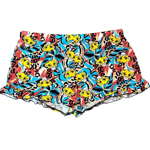 Disney The Lion King Ruffle Sleep Shorts Size 2X - Picture 1 of 5